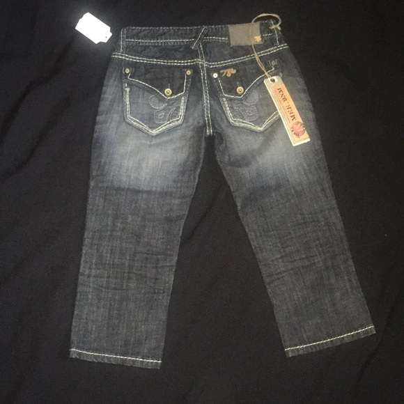 Mek USA Denim khora Capri pants size 23 - Picture 3 of 3